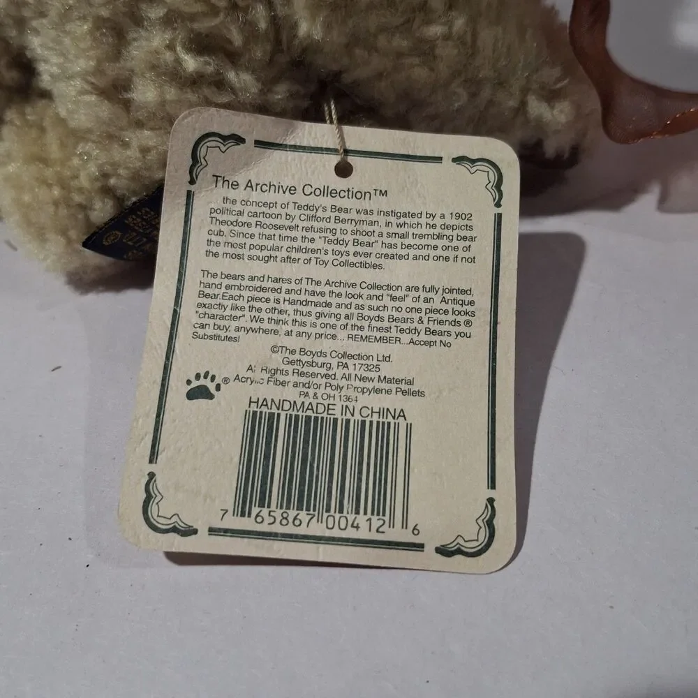 Boyds Bears Archive Collection Adaline Bearett Collectible Plush Toy 4 X 6 Inch